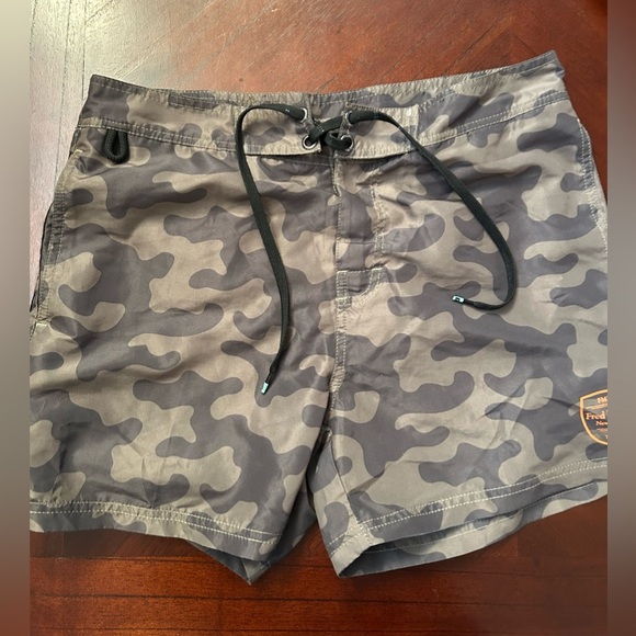 Fred Mello Men's Camo Swim Trunks - Picture 2 of 7